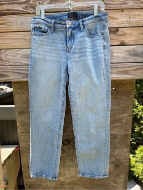 Buckle Black Fit 53 Cropped Straight Size 29 x 28 Light Wash Jeans